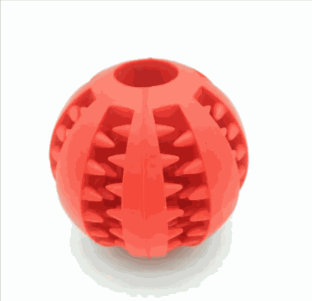 Interactive Rubber Slow Feeder Dog Ball