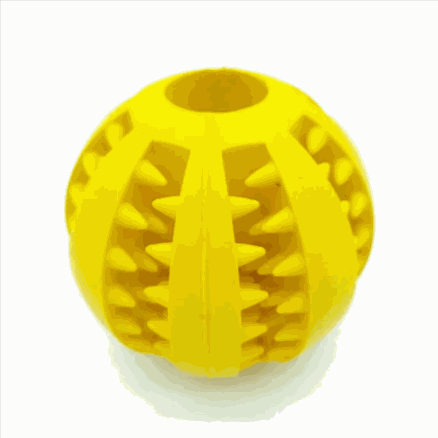 Interactive Rubber Slow Feeder Dog Ball