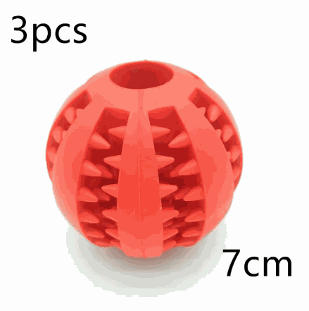 Interactive Rubber Slow Feeder Dog Ball