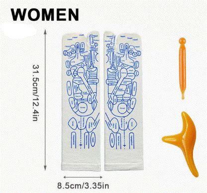 Reflexology Socks with Massage Tool (One Set)