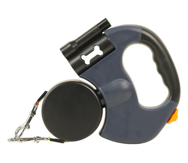 Auto Double Dog Leash - Retractable & Telescopic