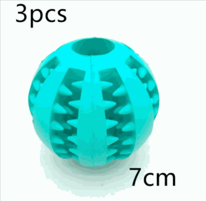 Interactive Rubber Slow Feeder Dog Ball