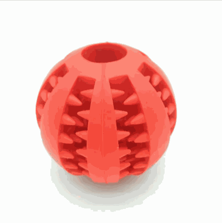 Interactive Rubber Slow Feeder Dog Ball