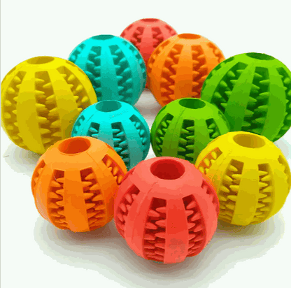 Interactive Rubber Slow Feeder Dog Ball