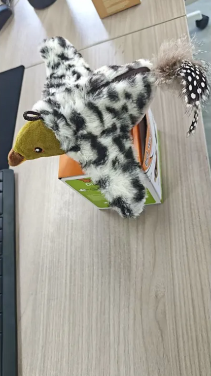 Plush Bird Pet Toy - Interactive Battery Toy