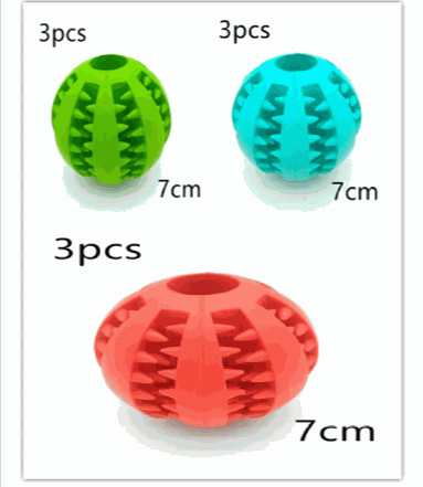 Interactive Rubber Slow Feeder Dog Ball